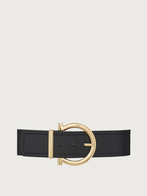 FERRAGAMO WIDE GANCINI FIXED BELT