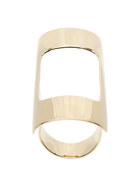 VETEMENTS Gold Lighter Holder Ring
