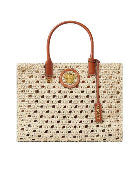 VERSACE La Medusa Large Tote - Natural