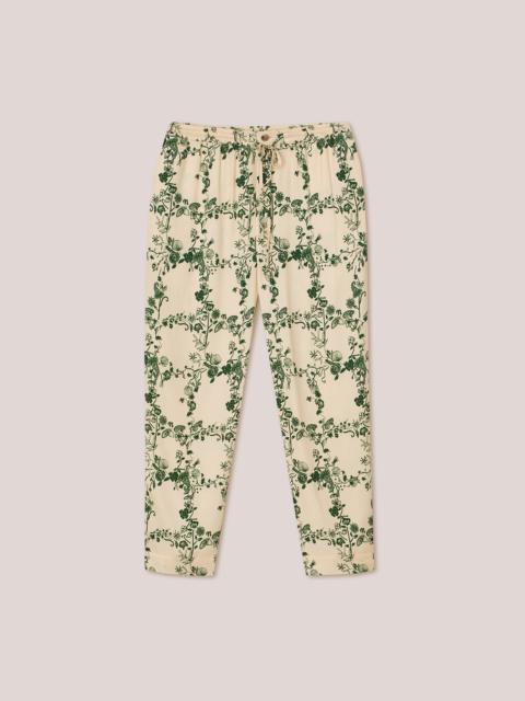Nanushka JAIN - Winter shirting pants - Floral frame green