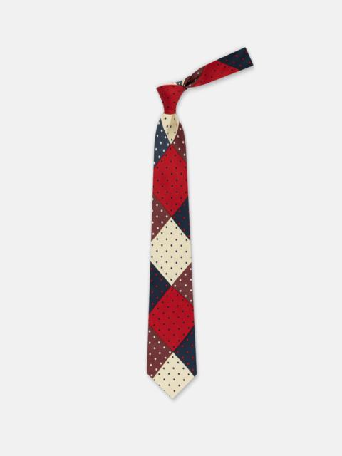 J. PRESS MADE-IN-USA PATCHWORK POLKA DOT TIE