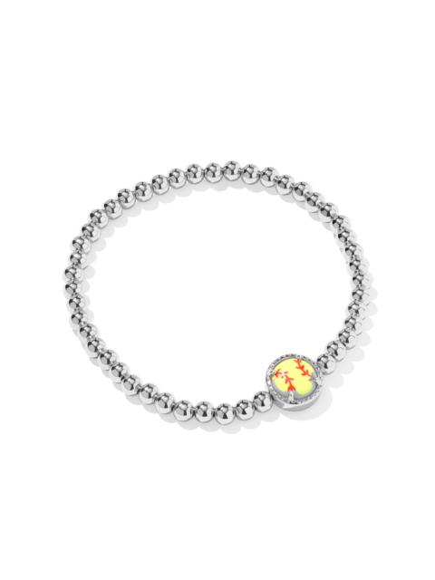 KENDRA SCOTT Softball Silver Stretch Bracelet