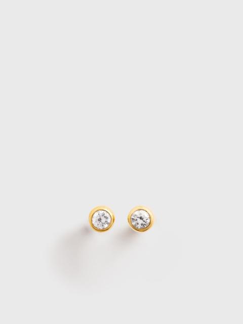 Totême Mini diamond studs gold