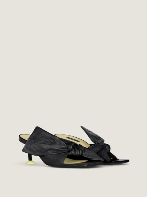 Givenchy BOUDOIR HEELED MULES IN NAPPA LEATHER WITH BOW
