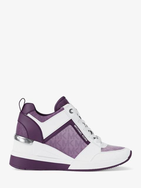 MICHAEL KORS Georgie Ombré Signature Logo Trainer