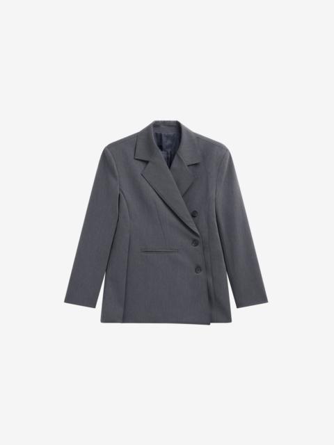 The Frankie Shop Antwerp Wrap Blazer - Grey