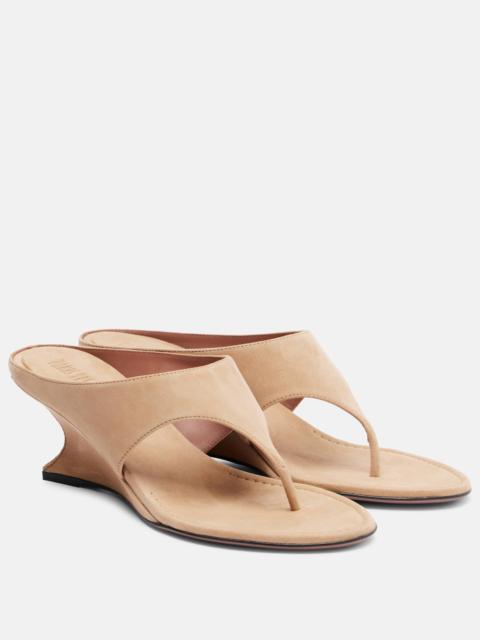 PARIS TEXAS Nina suede thong sandals