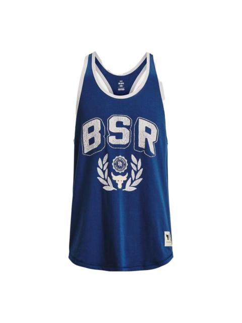 Under Armour Under Armour Project Rock BSR Tank Top 'Blue White' 1376942-471