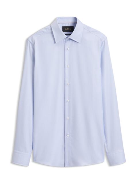 BOSS SLIM-FIT SHIRT IN WRINKLE-RESISTANT COTTON