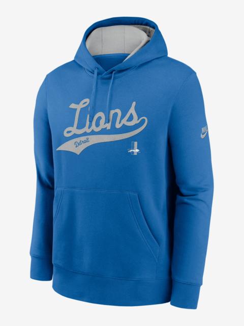 Nike Detroit Lions Rewind Club Logo Men's Nike NFL Pullover Hoodie