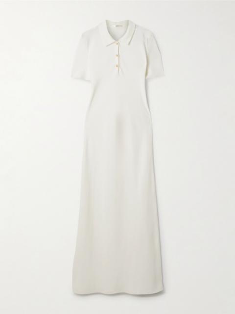 The Row Valenit silk-crepe maxi dress Ivory