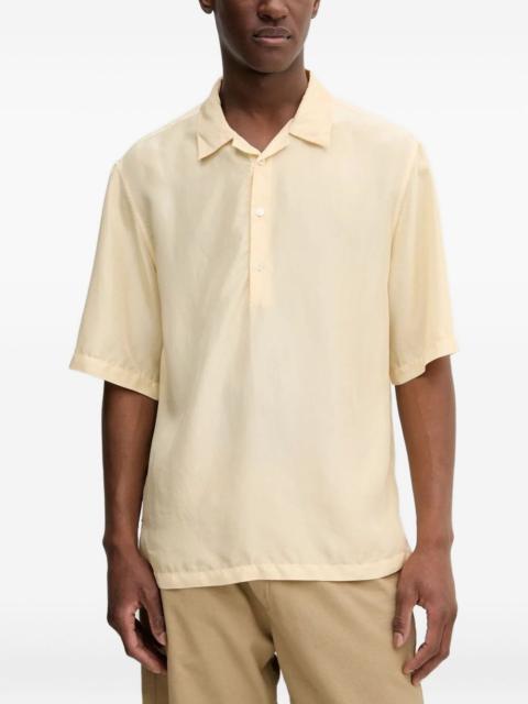 BARENA short-sleeve silk polo shirt