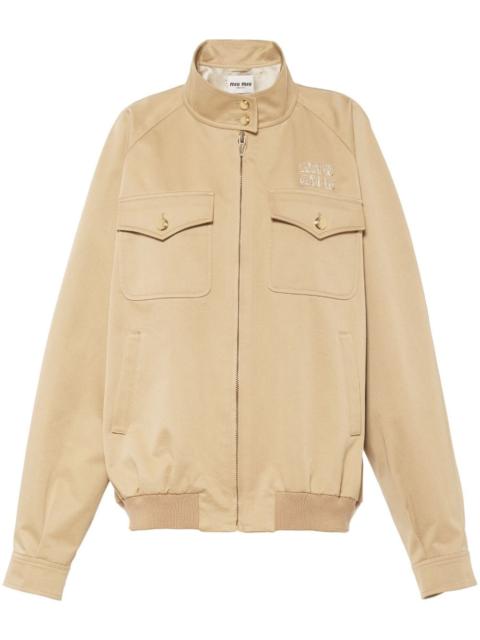 Miu Miu Oversized chino blouson jacket | REVERSIBLE
