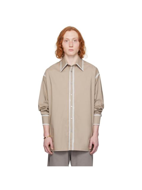 MM6 Maison Margiela Taupe Faded Shirt