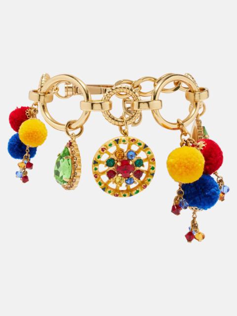 Dolce & Gabbana Embellished chain bracelet