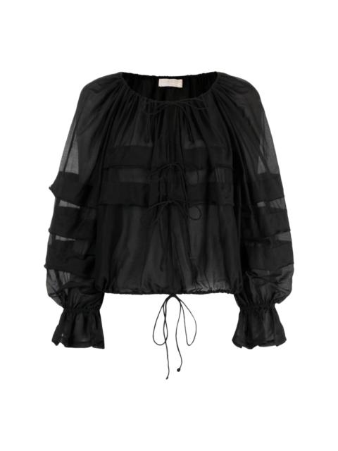 Cora ruffled blouse