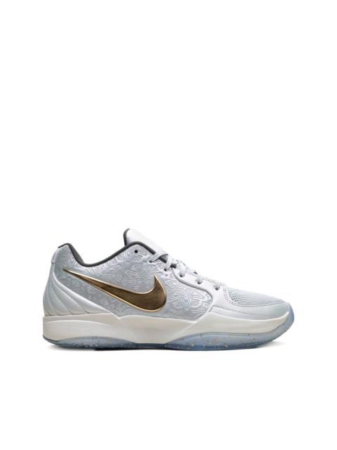 Nike JA 2 "크리스마스 - 라이트 실버 / 메탈릭 골드 아이론 그레이"스니커