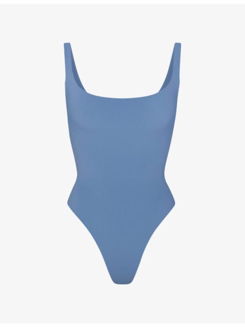 SKIMS Fits Everybody Square-Neck Jersey Bodysuit