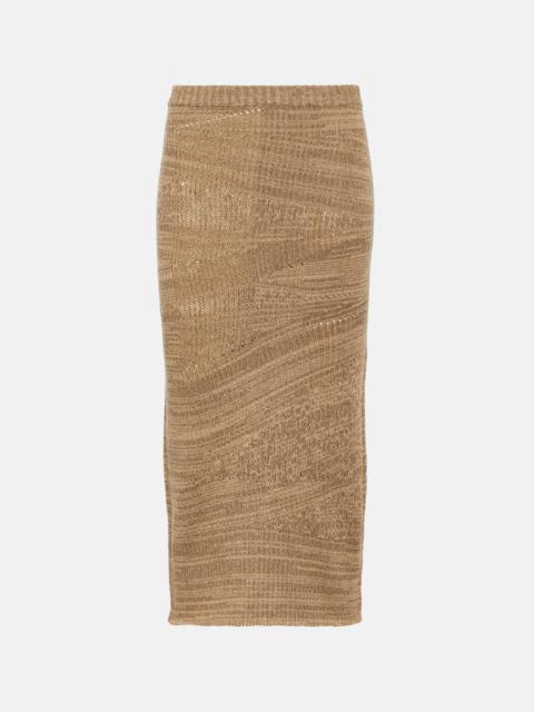 Acne Studios 증류 니트 스커트 - 낙타 갈색 / 담배