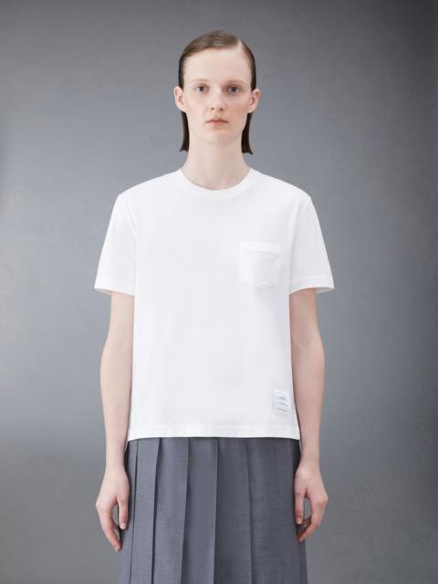 Thom Browne Cotton Crepe Jersey Pocket Tee