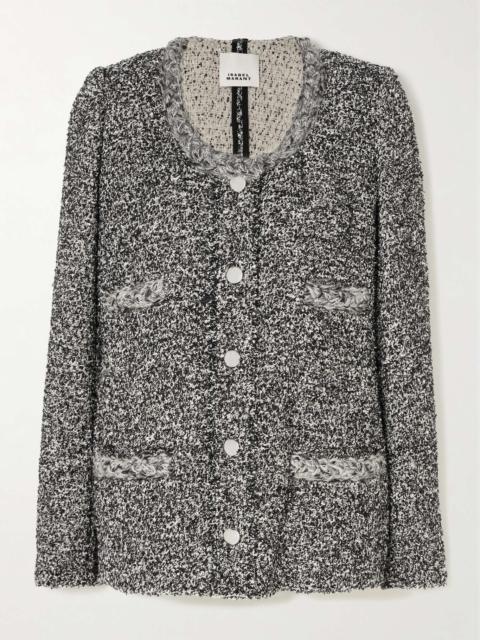Isabel Marant Germina braided tweed jacket Black