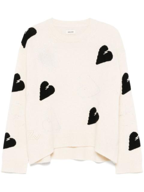 Zadig & Voltaire heart sweater