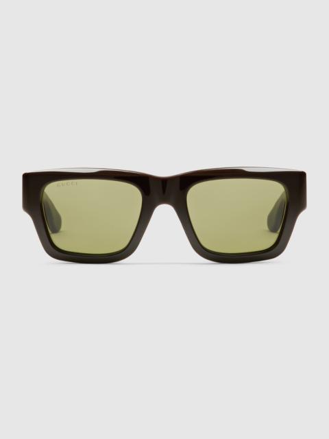 GUCCI Rectangular frame sunglasses