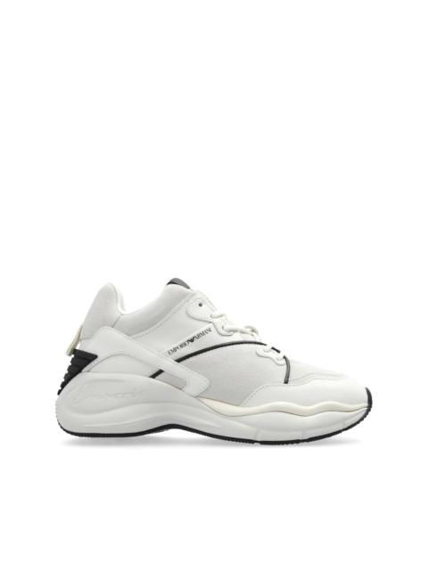 EMPORIO ARMANI panelled sneakers