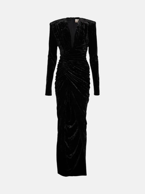 ALEXANDRE VAUTHIER Velvet gown