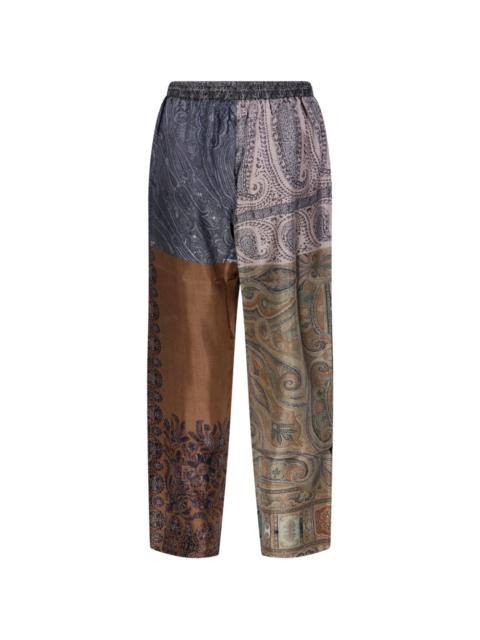 Pierre-Louis Mascia Aloe paisley patchwork trousers