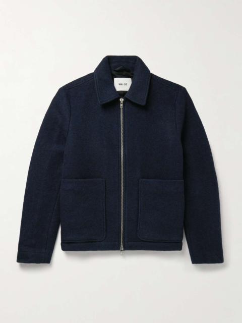 NN07 Gael Checked Brushed Wool-Blend Jacket