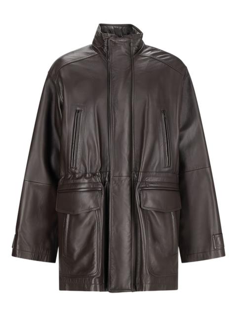 BALENCIAGA oversized leather coat