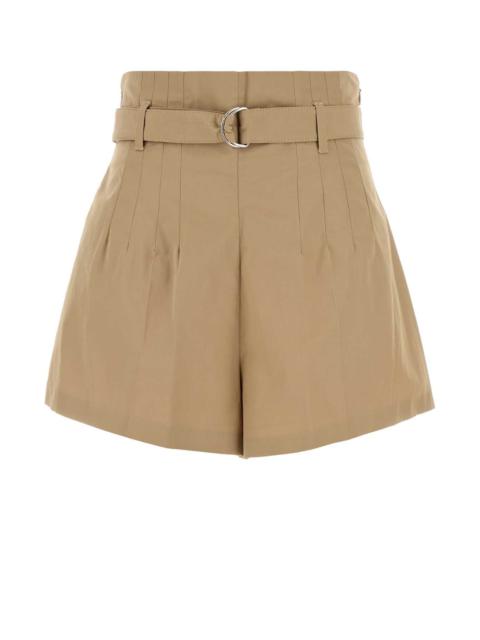 Prada Prada Women Beige Poplin Shorts