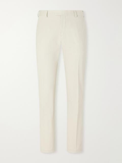 Brioni Straight-Leg Stretch-Cotton Gabardine Trousers