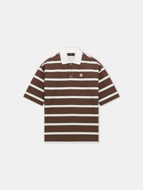 AMIRI MA STRIPED OVERSIZED POLO