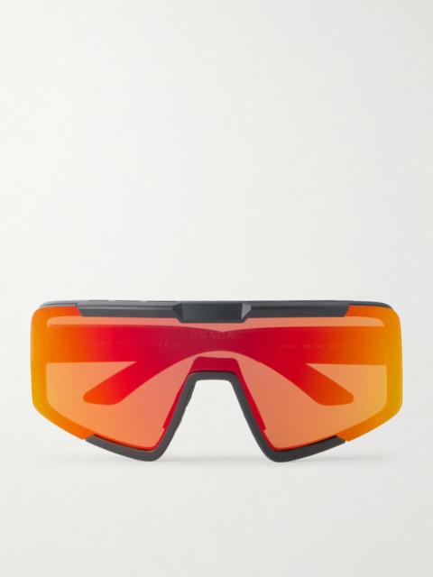 Prada Square-frame Acetate Ski Sunglasses
