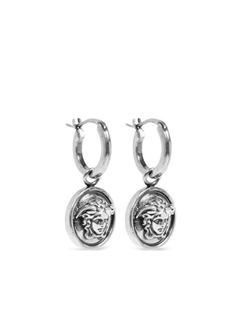 VERSACE Medusa medallion drop earrings