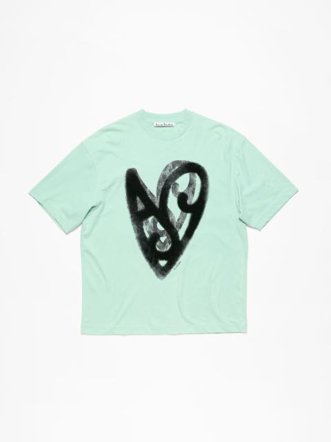 Acne Studios Logo t-shirt - Relaxed fit - Sea foam green