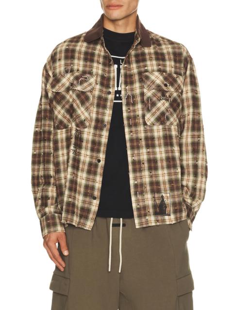 Palm Angels Surfer Dream Check Loose Shirt