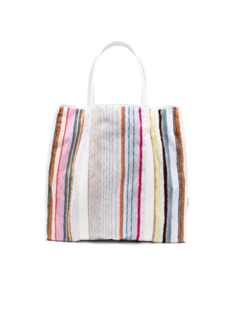 Missoni striped towelling tote bag