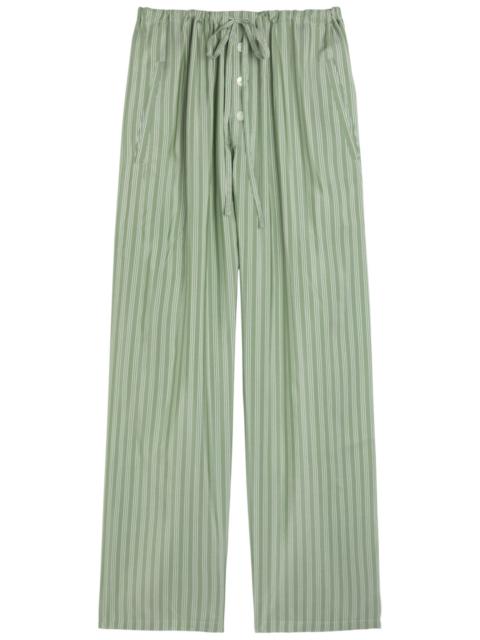 BODE Bode Sylvan Striped Silk Trousers