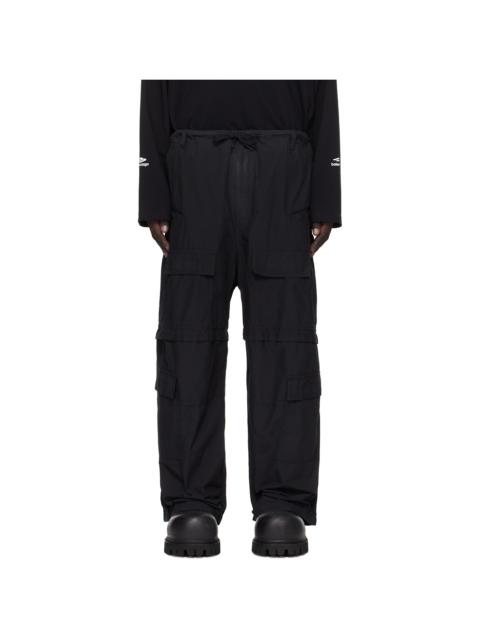 BALENCIAGA Black Light Ripstop Large Cargo Pants
