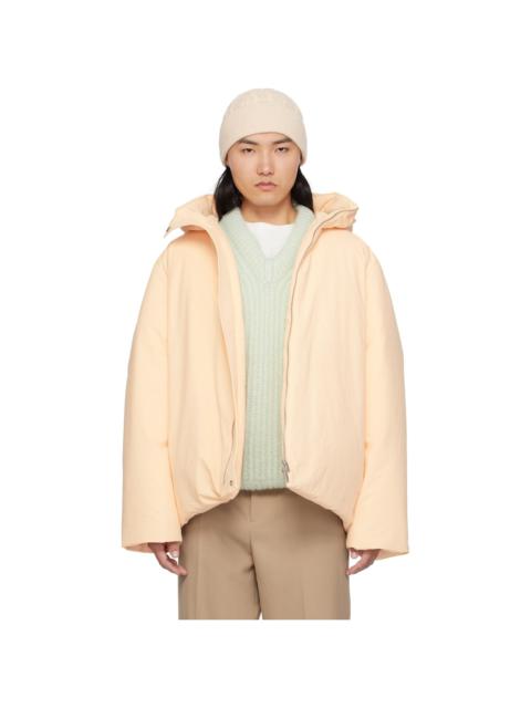 Jil Sander Pink Hooded Down Jacket
