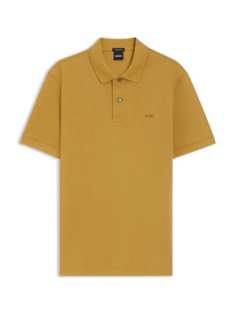BOSS PALLAS POLO SHIRT IN COTTON PIQUÉ WITH EMBROIDERED LOGO