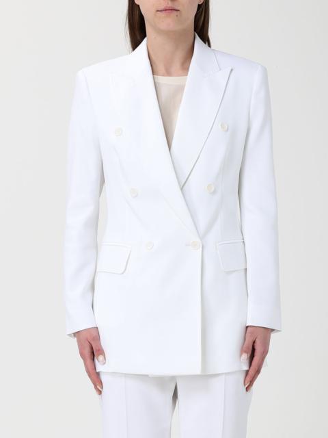Max Mara MAX MARA Double-Breasted Cotton Blend Blazer