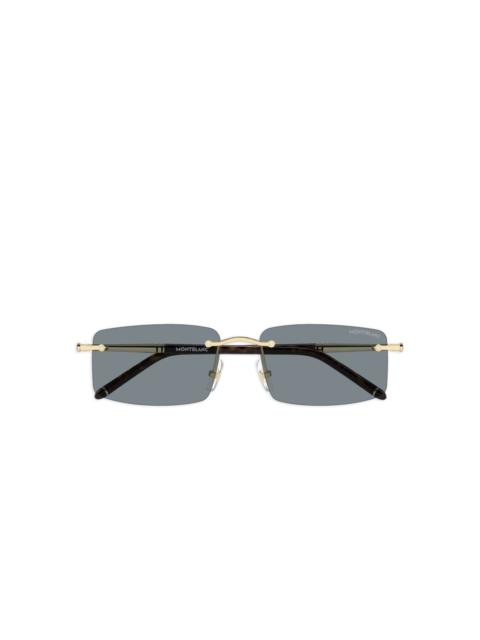 Montblanc rectangle-frame sunglasses
