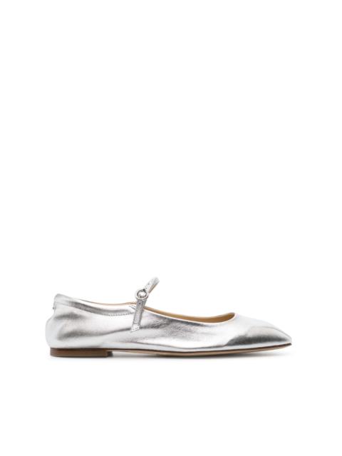 Aeyde Aline Babies metallic ballerina shoes