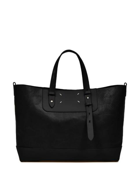 Maison Margiela Maison Margiela Black Leather Tote Bag