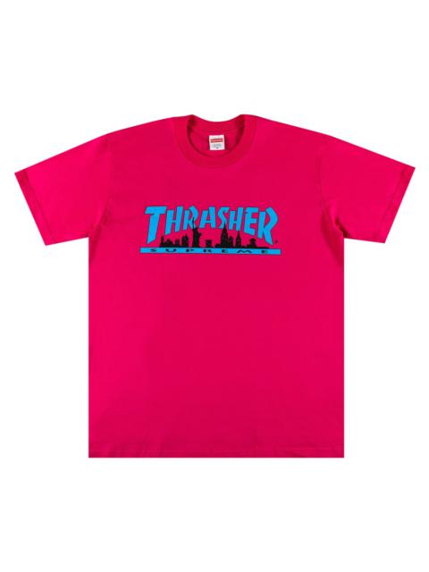 Supreme x Thrasher Skyline Tee 'Pink'