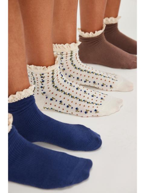 FREE PEOPLE Ruffle Sock Pack